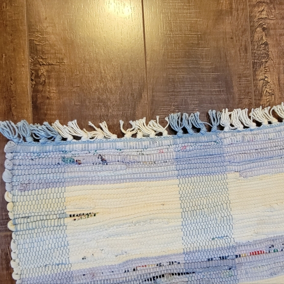 VINTAGE BOHO COTTON RAG RUGS Beige - Picture 4 of 4